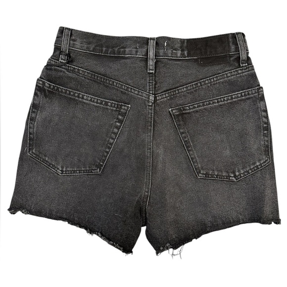 RE/DONE Levi’s Jeans Black Denim Cutoff Shorts 70’s High Rise Women Size 26 $275 - Picture 8 of 17